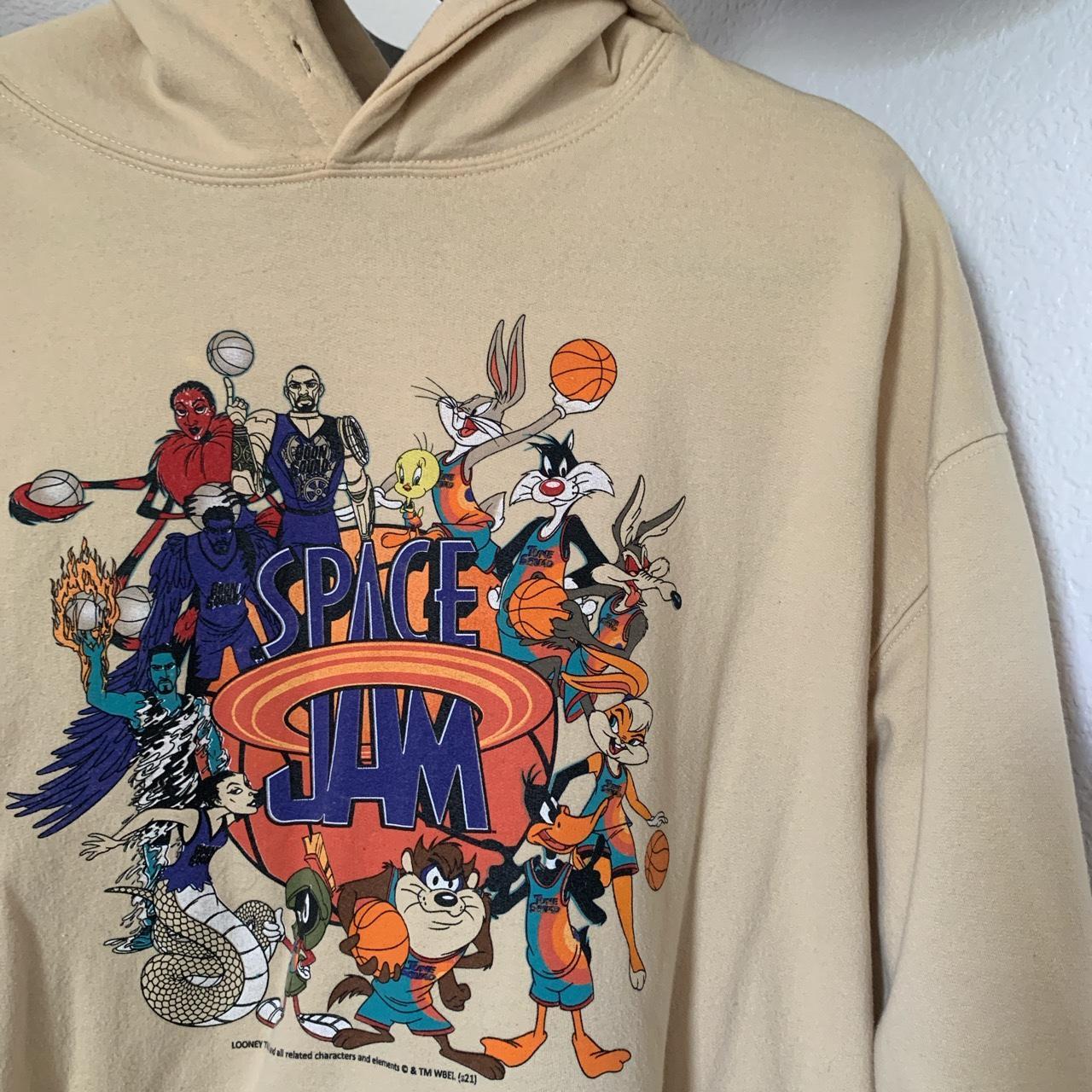 Looney Tunes Space Jam Hoodie Size no tag fits Depop