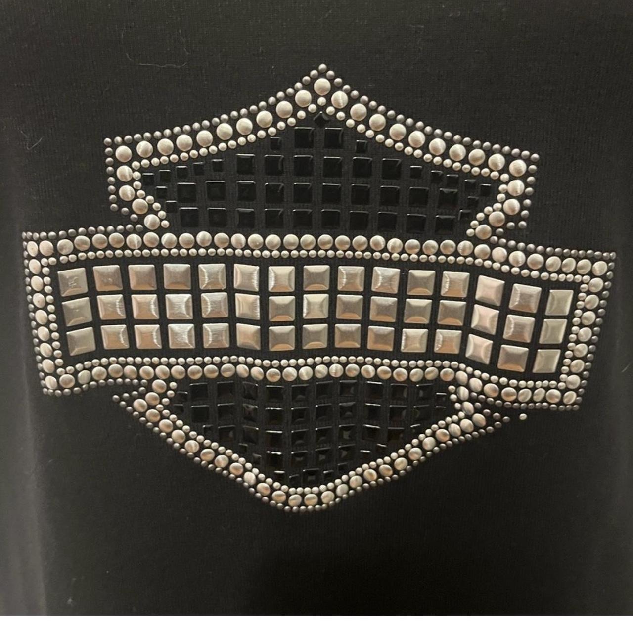 Harley Davidson Women's T-shirt - Black - L – Y2K… - image 3