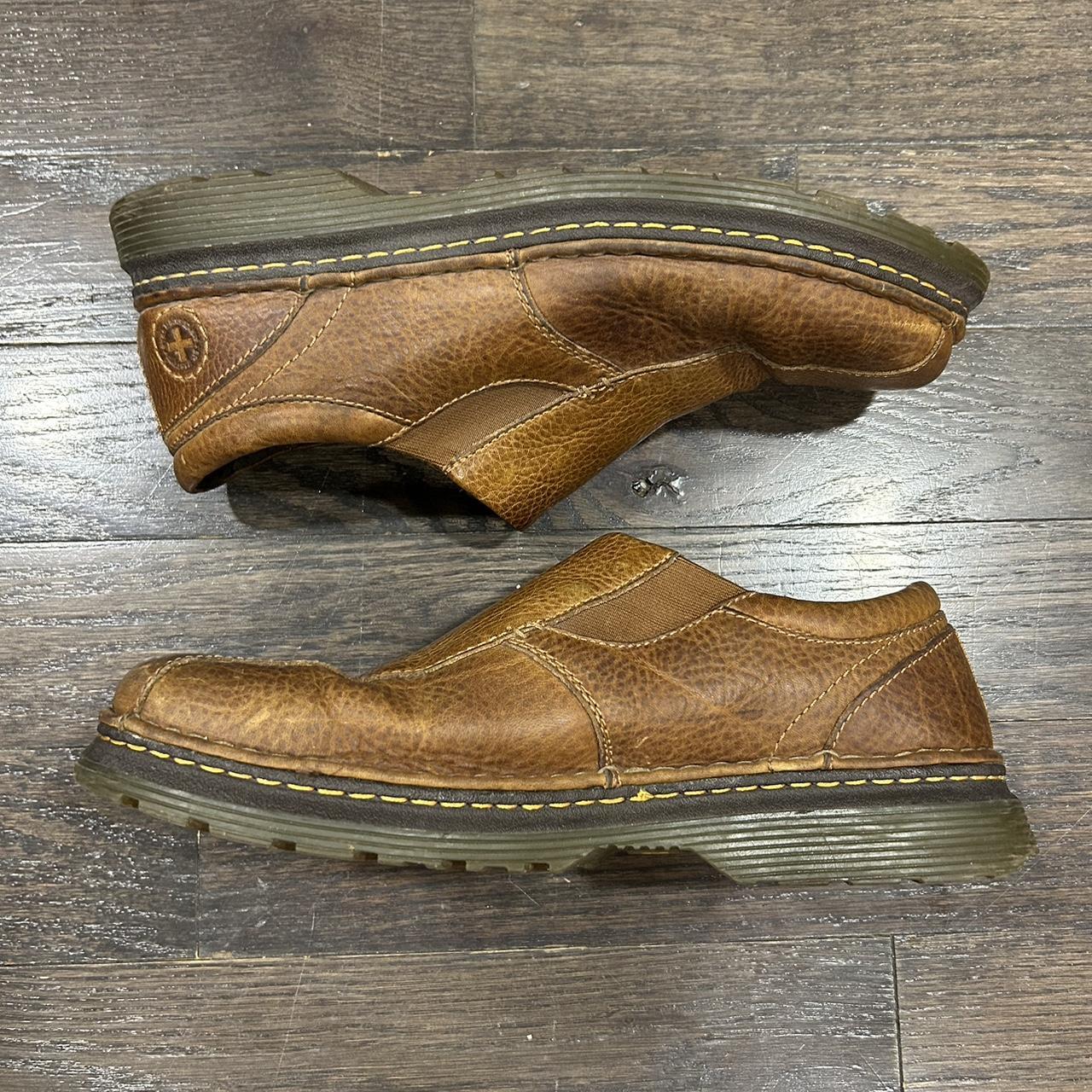 Vintage 90s Dr Martens Tevin Brown Shoes Slip On