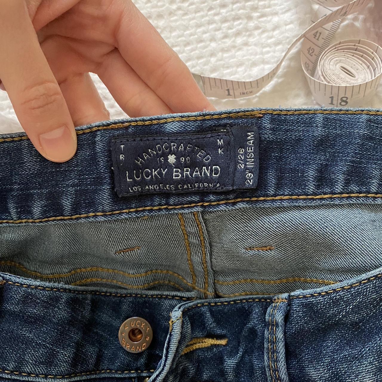 lucky brand jeans in a size 29. lucky you zipper - Depop
