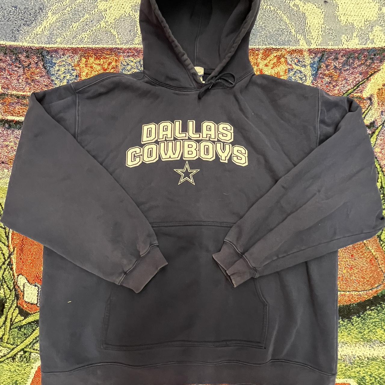 Vintage 90s-00 Dallas cowboys Rebook Hoodie Size L - Depop