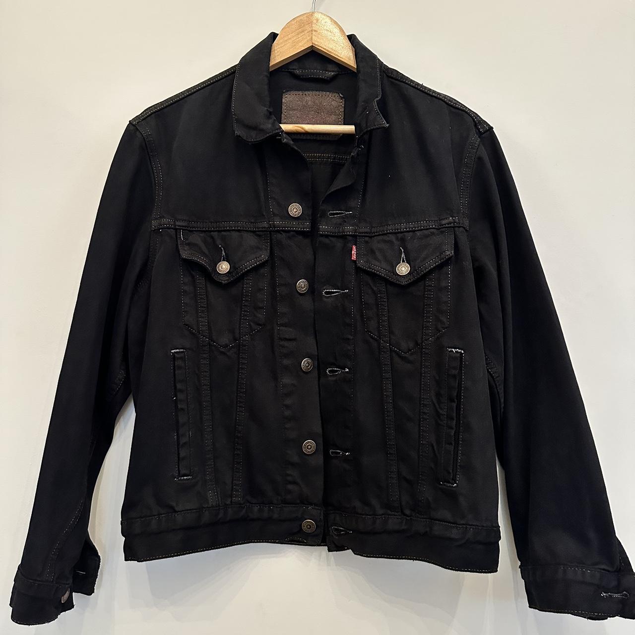 Black Levi denim jacket Size Small Been worn... - Depop