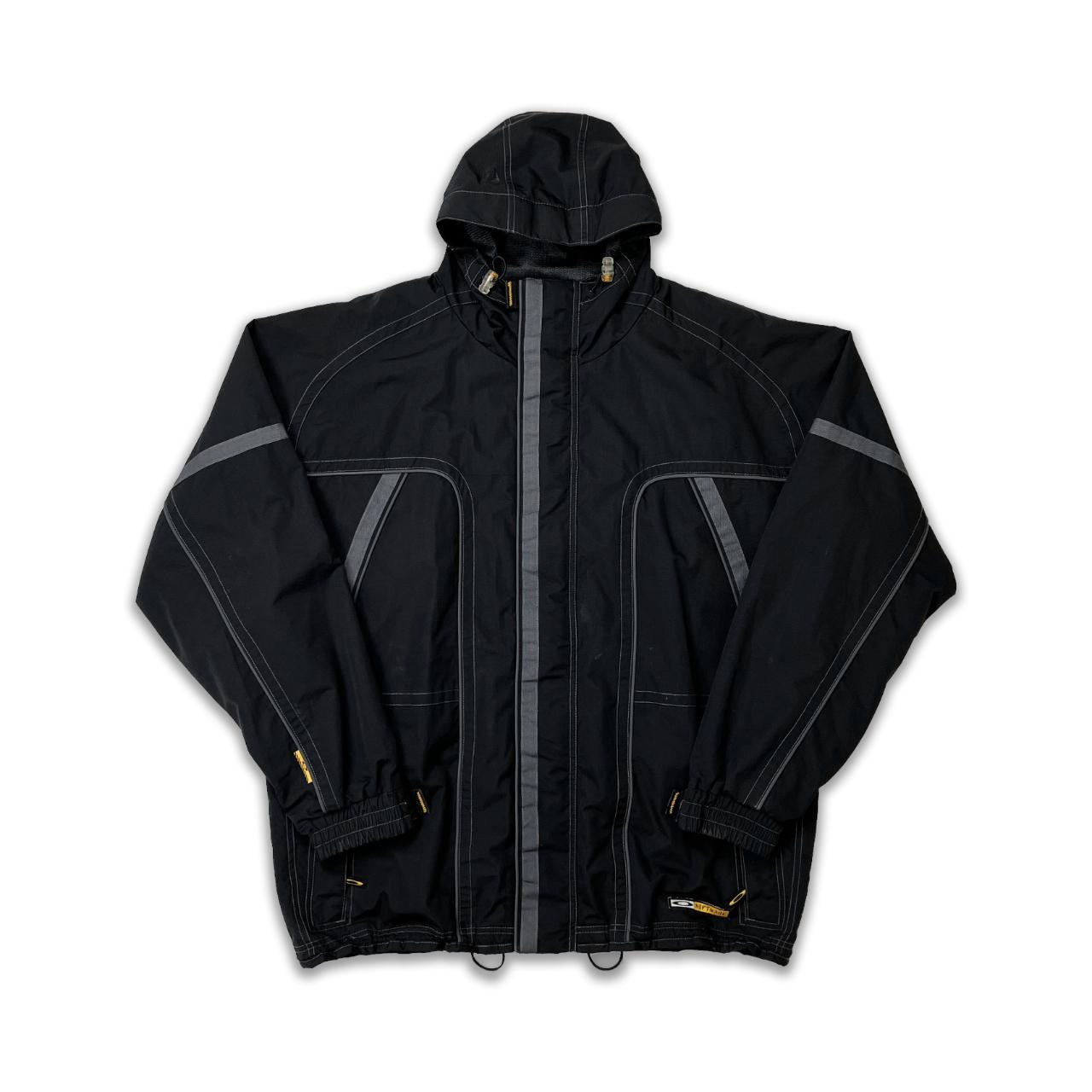 スノーボード Oakley software jacket RARE 90s Oakley G Software Tech Utility Nylon Jacket Black