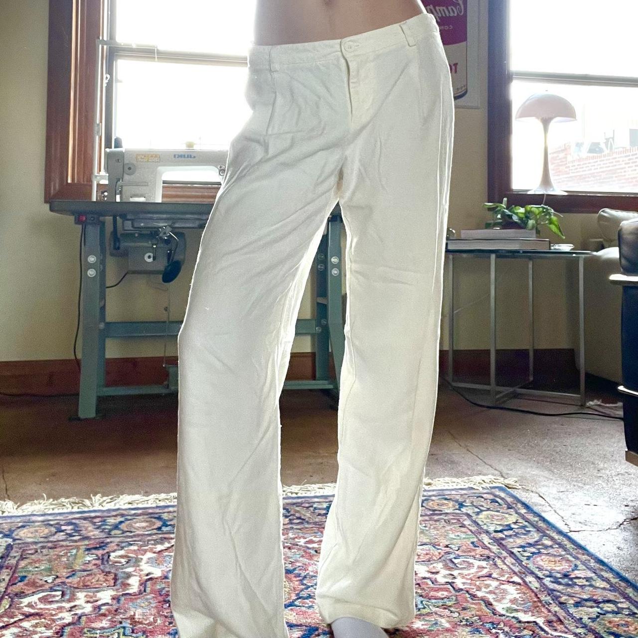 Brandy Melville Low Rise Linen Pants Could fit... Depop