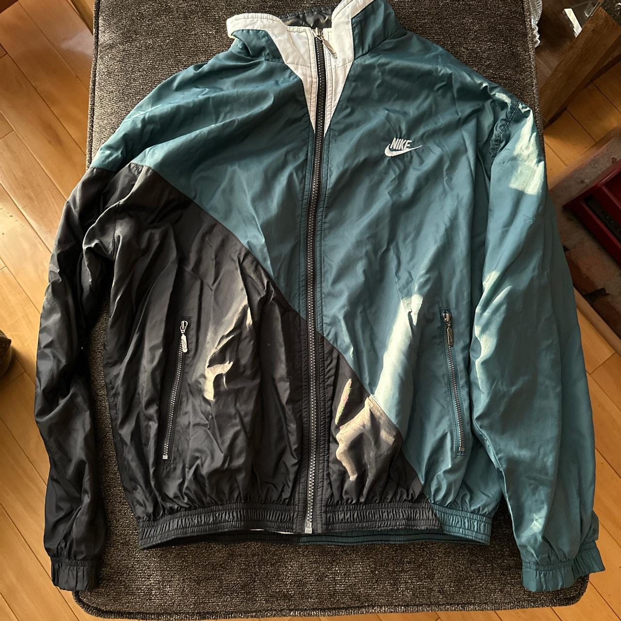 Vintage 90s Nike Big Swoosh Nylon Jacket , Good...