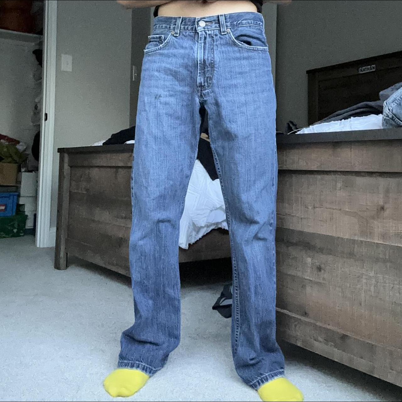 Old Navy Men's Blue and Navy Jeans | Depop