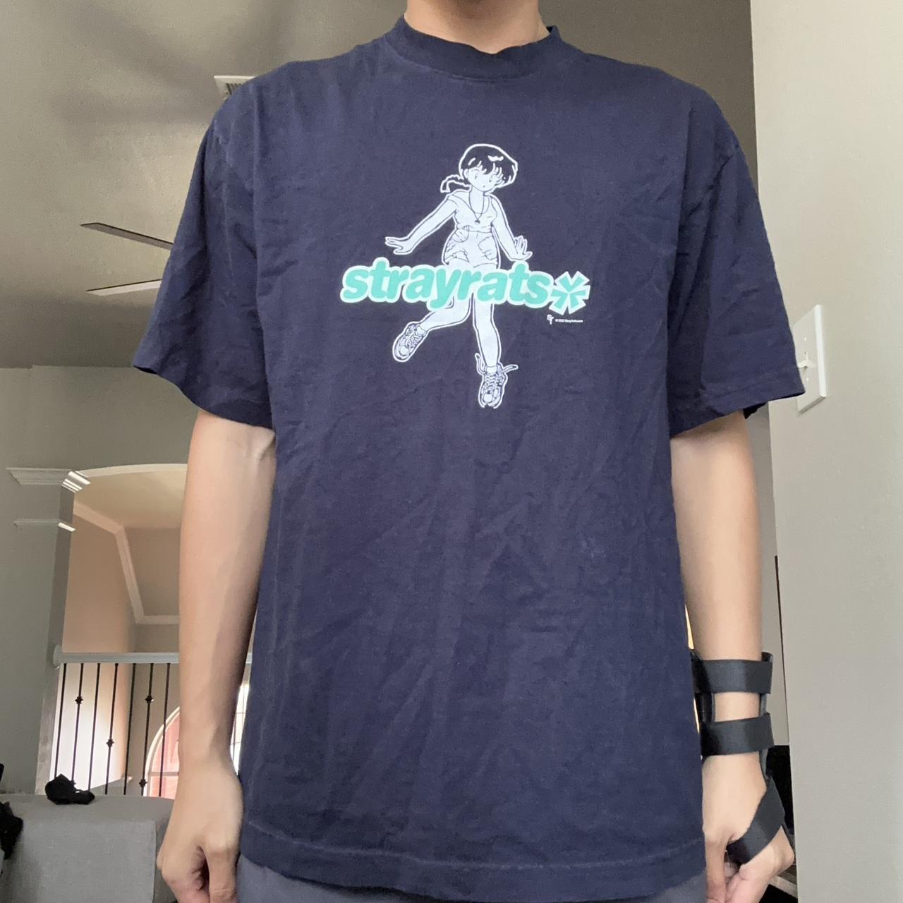 ❌ (Men's M) Stray Rats Navy Anime Girl T-shirt.... - Depop