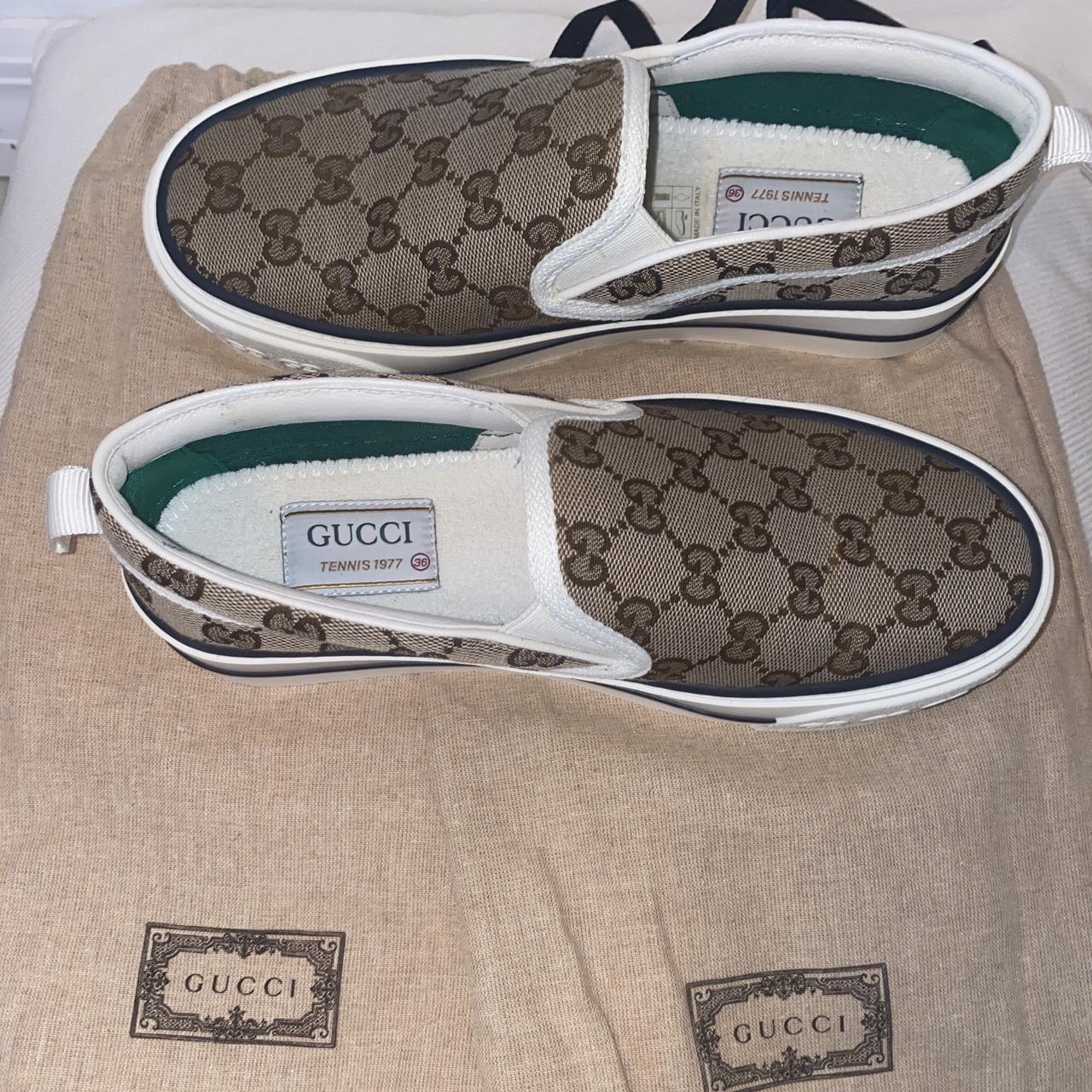 Gucci Tennis 1977 Slip-On Sneaker. Size 36. - Depop