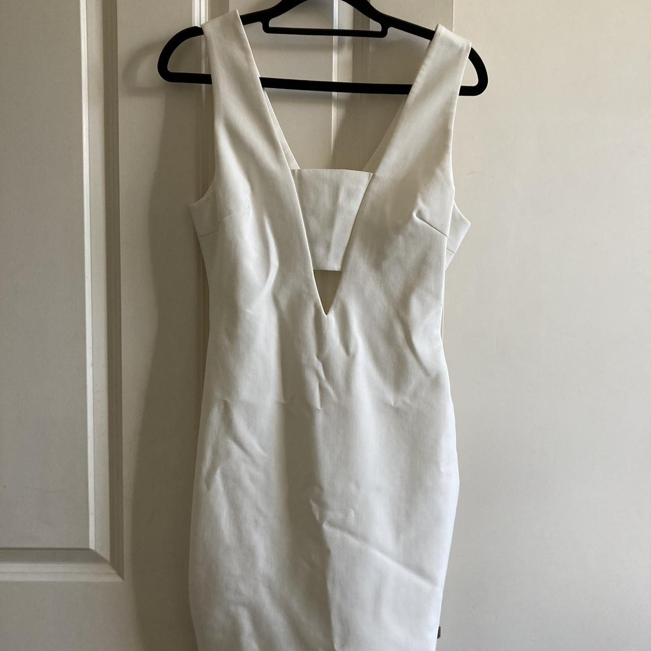 Women's White and Cream Dress | Depop