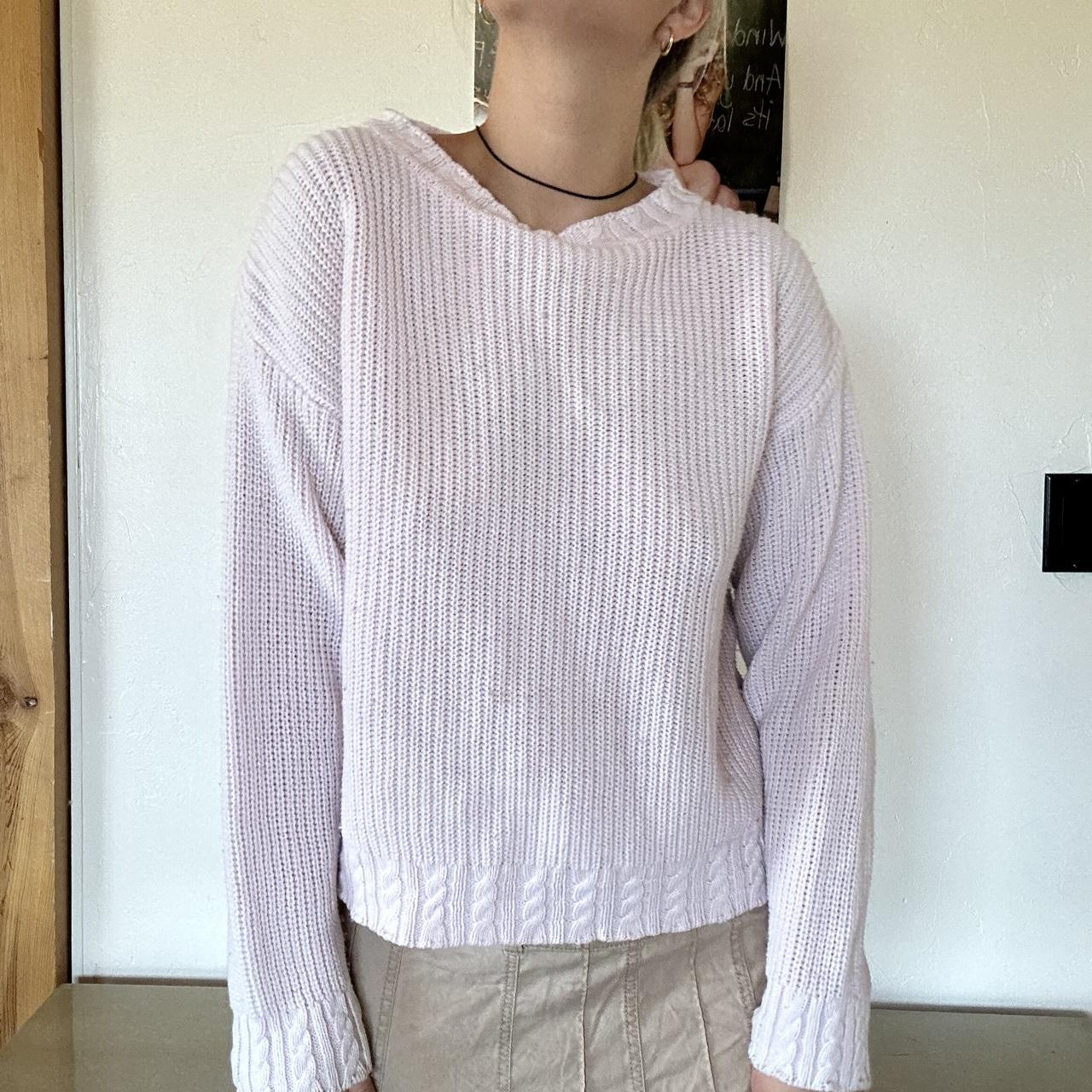 Vintage Light Pink Knit Sweater! This sweater is... - Depop