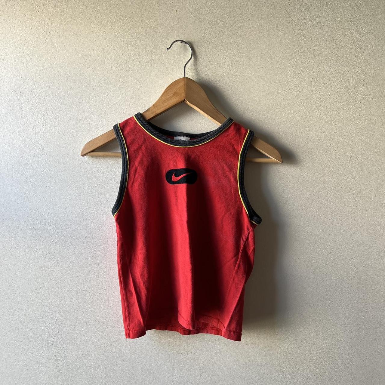 vintage Nike red tank top, child’s size L / women’s... - Depop