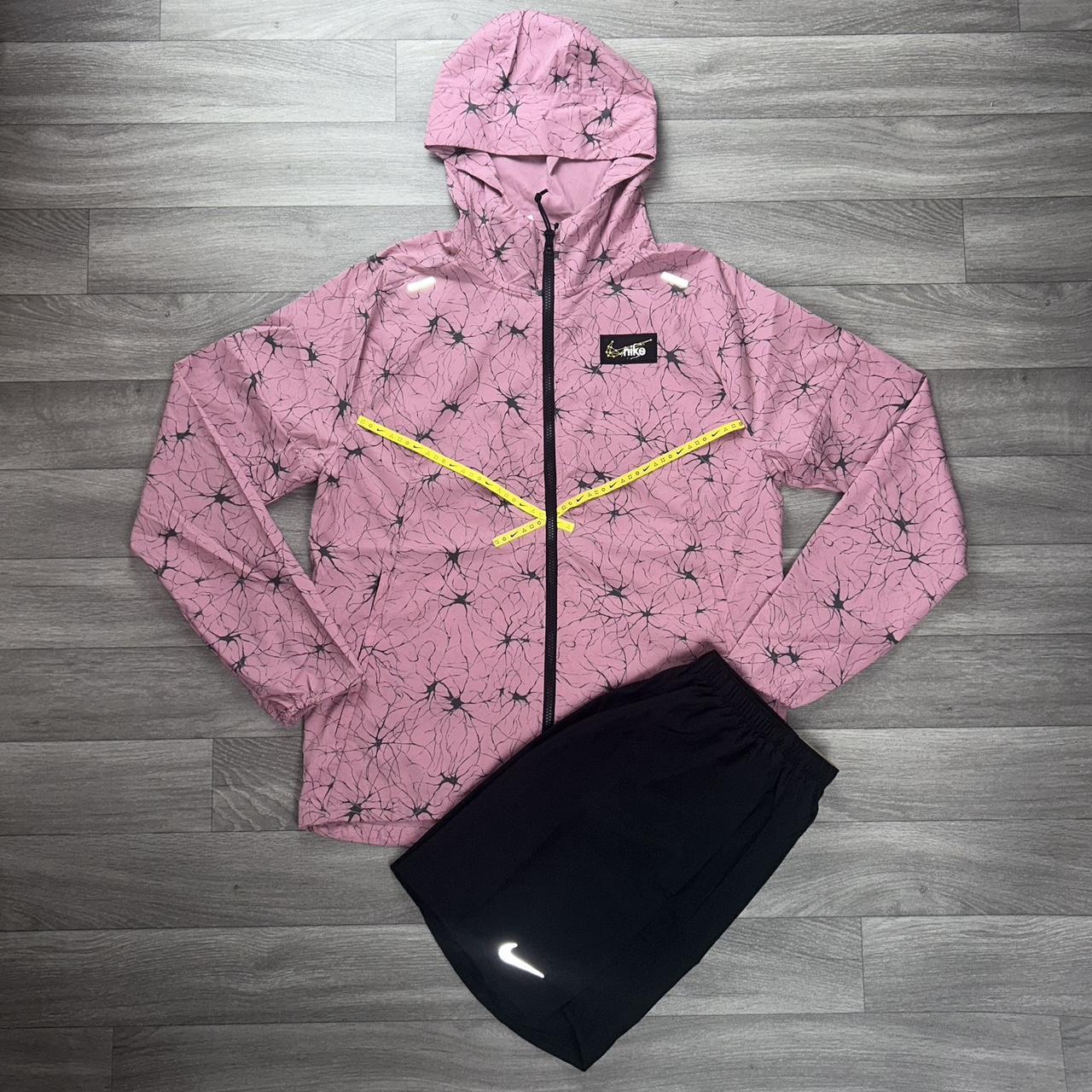 Nike Pink Dye Windrunner Jacket Size. Depop