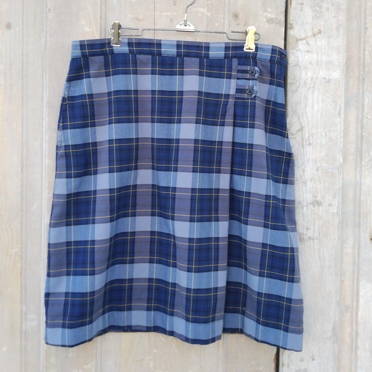 Plaid skirt lands end best sale