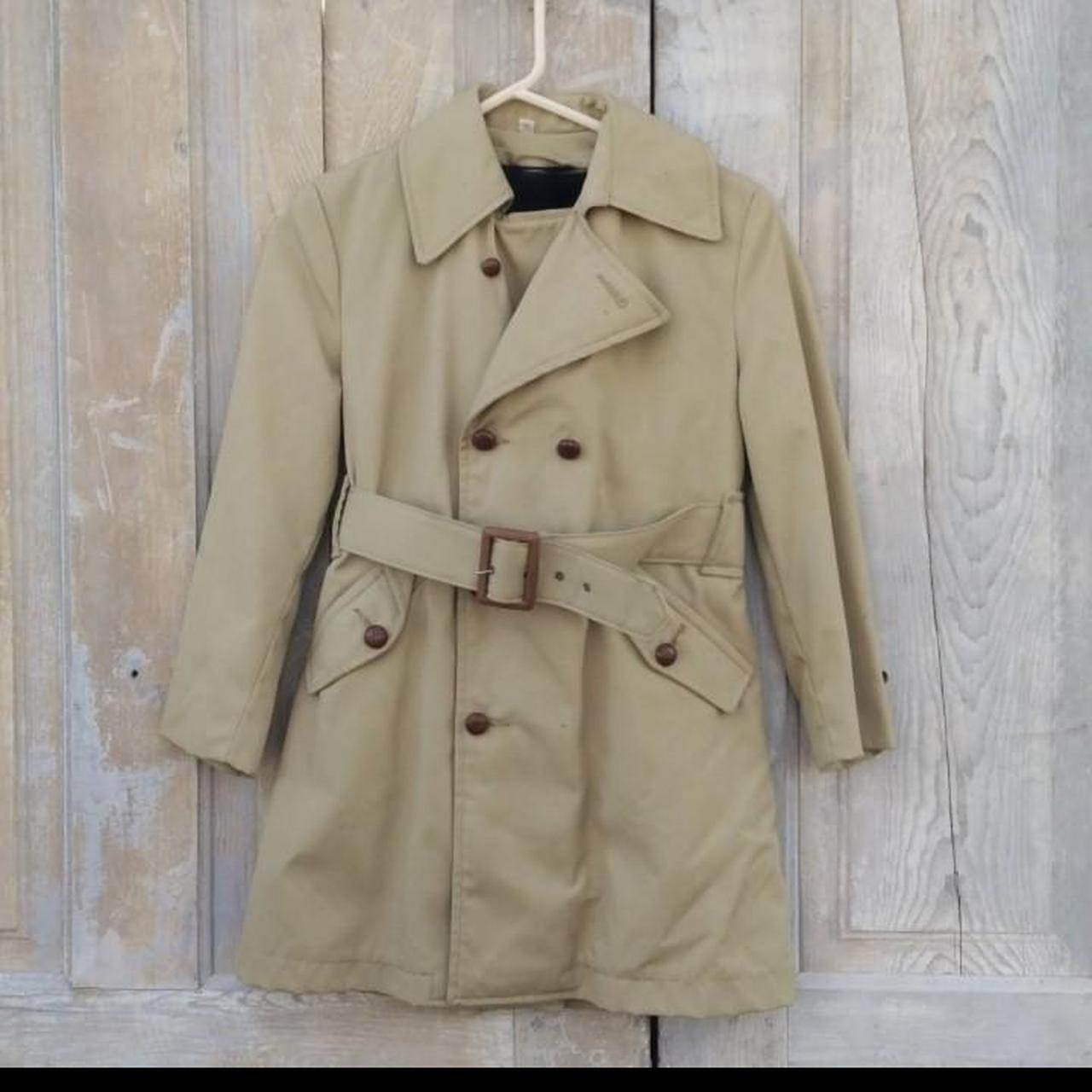 Vintage Khaki Youth Trench Coat. Timeless, classic... - Depop