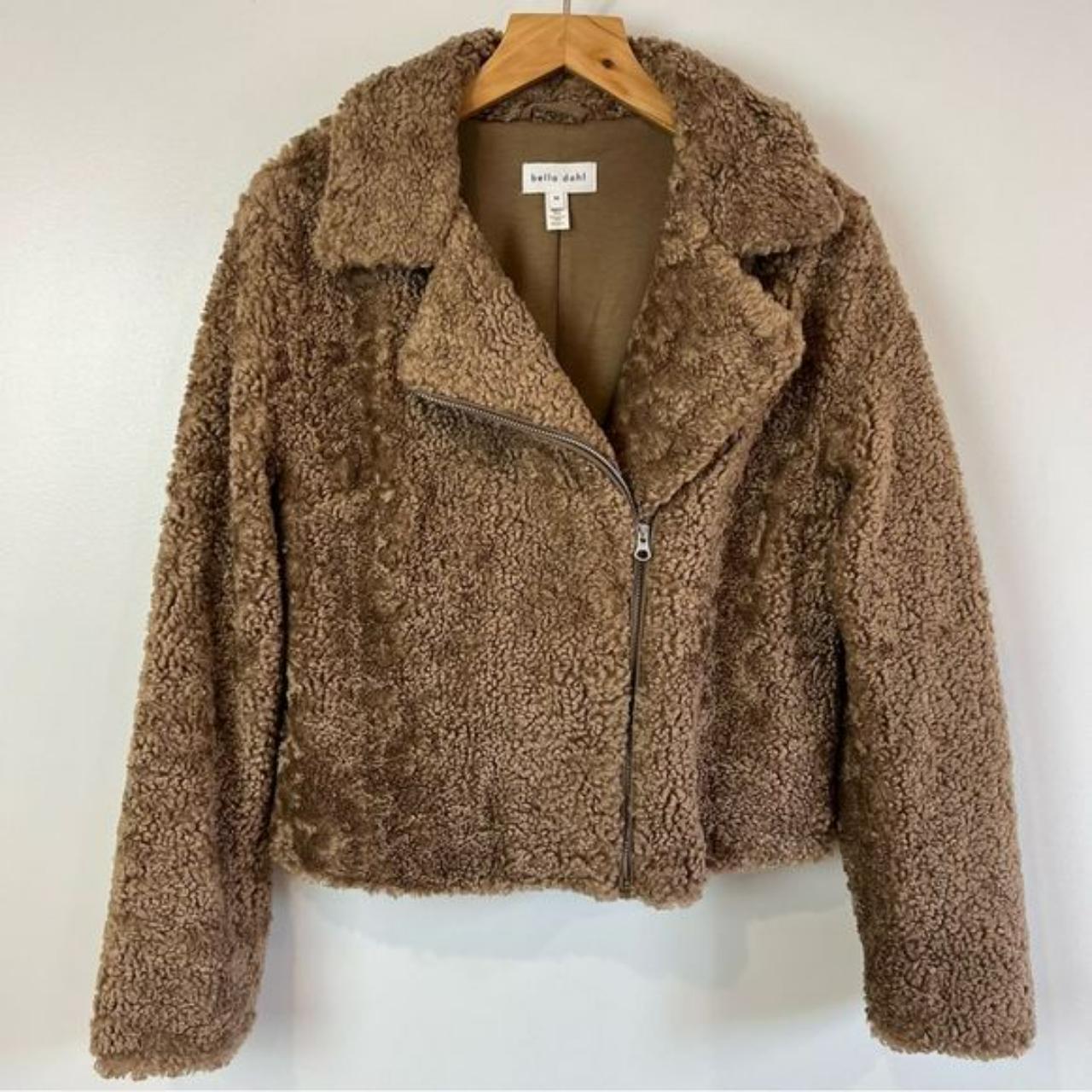 NWT Bella Dahl Teddy Bear Jacket Coat bomber zip up Depop