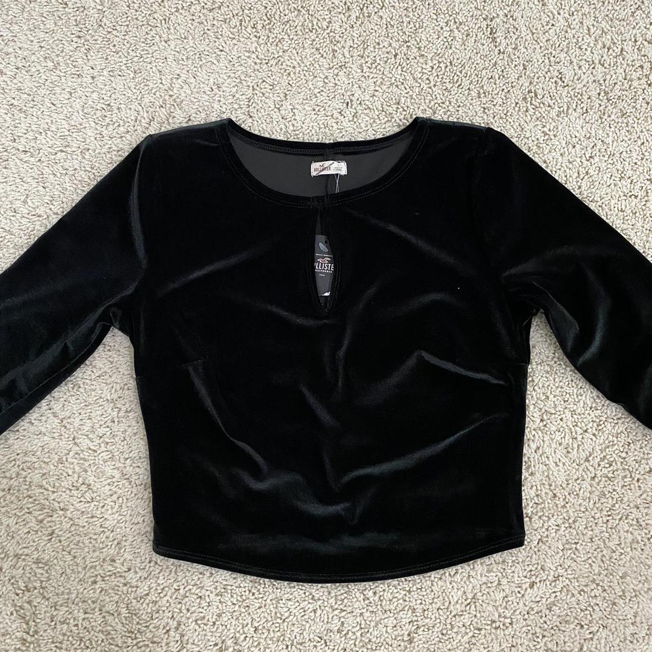 Hollister Co. Women's Black Croptop Depop