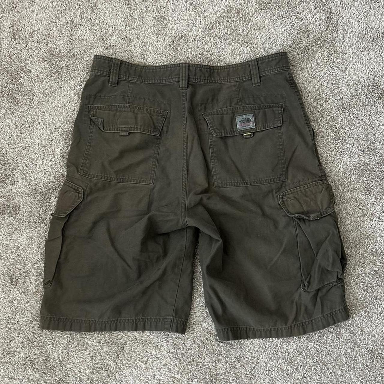 Green North Face cargo shorts Still in good... - Depop