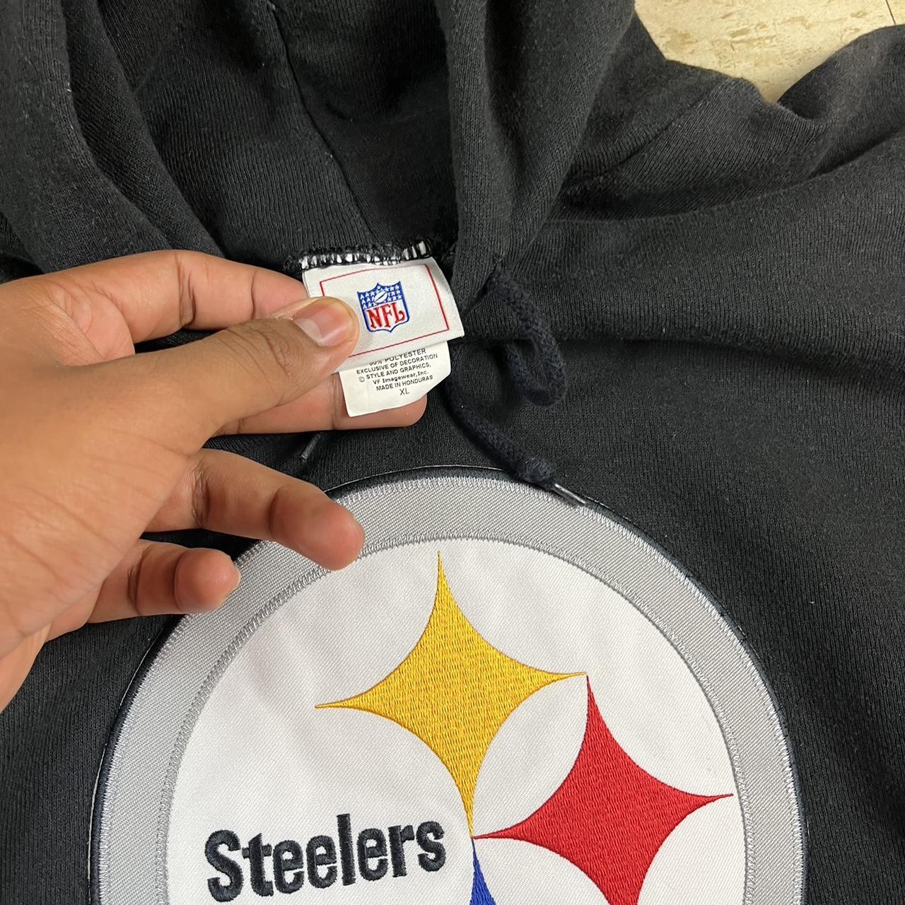 Pittsburgh Steelers NFL throwback hoodie Size: - Depop