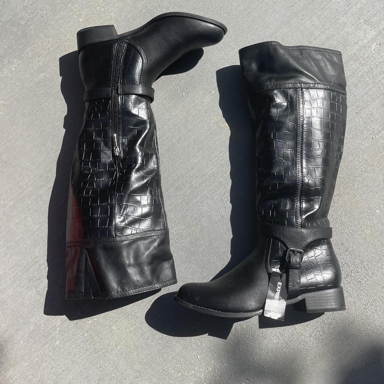 Black Knee High Boots Express, brand new with... Depop