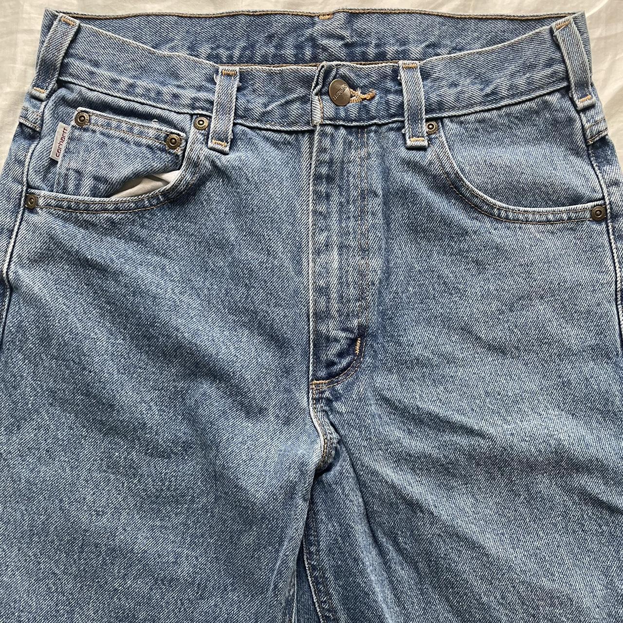 carharrt jeans ★worn a lot but in excellent... - Depop