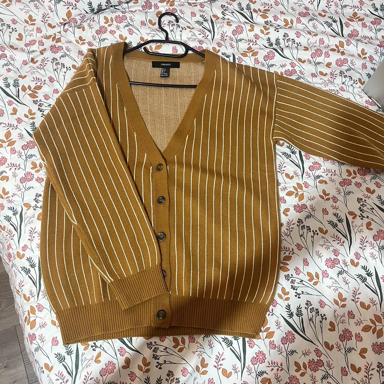 Mustard cardigan forever 21 best sale