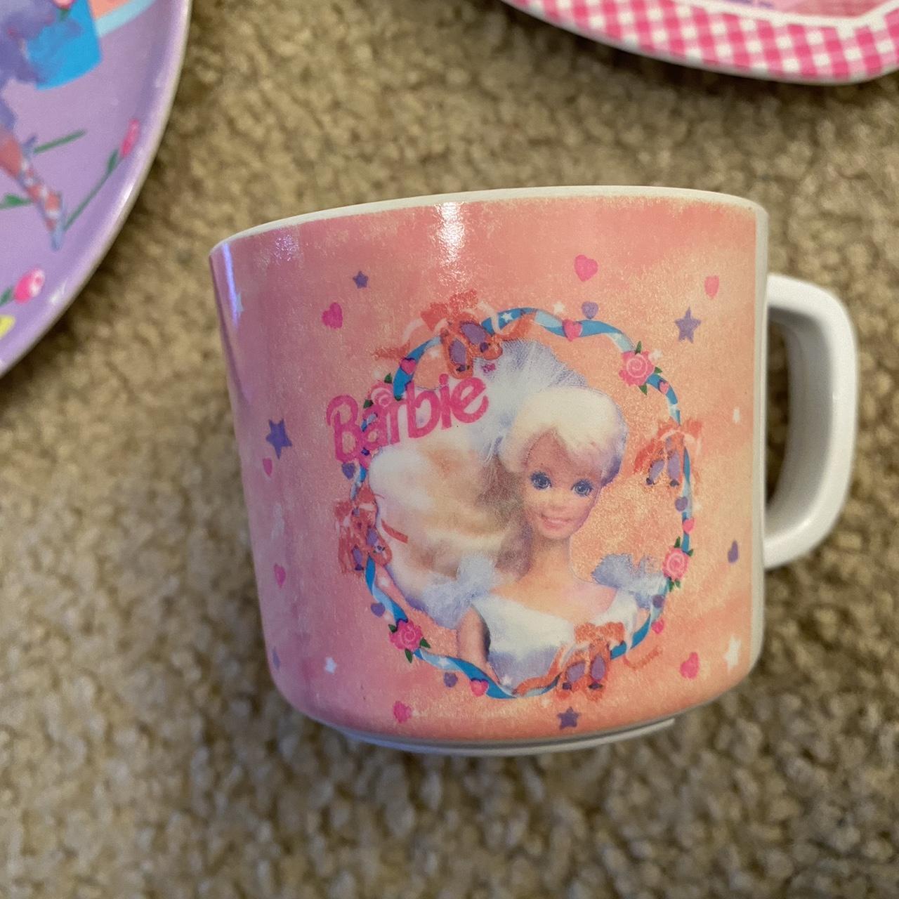 vintage barbie plates and cup set •dancer plate and... Depop