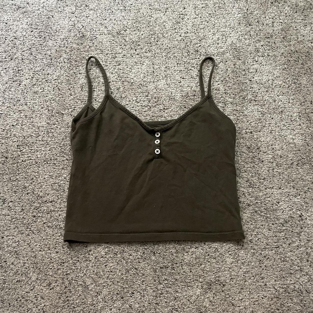 Brandy Melville brown tank top Worn a number of... Depop