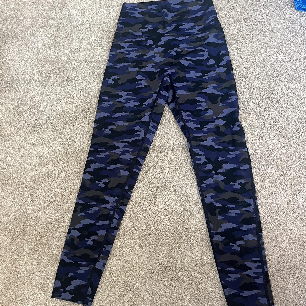 Aerie Blue and navy camo leggings never worn camo