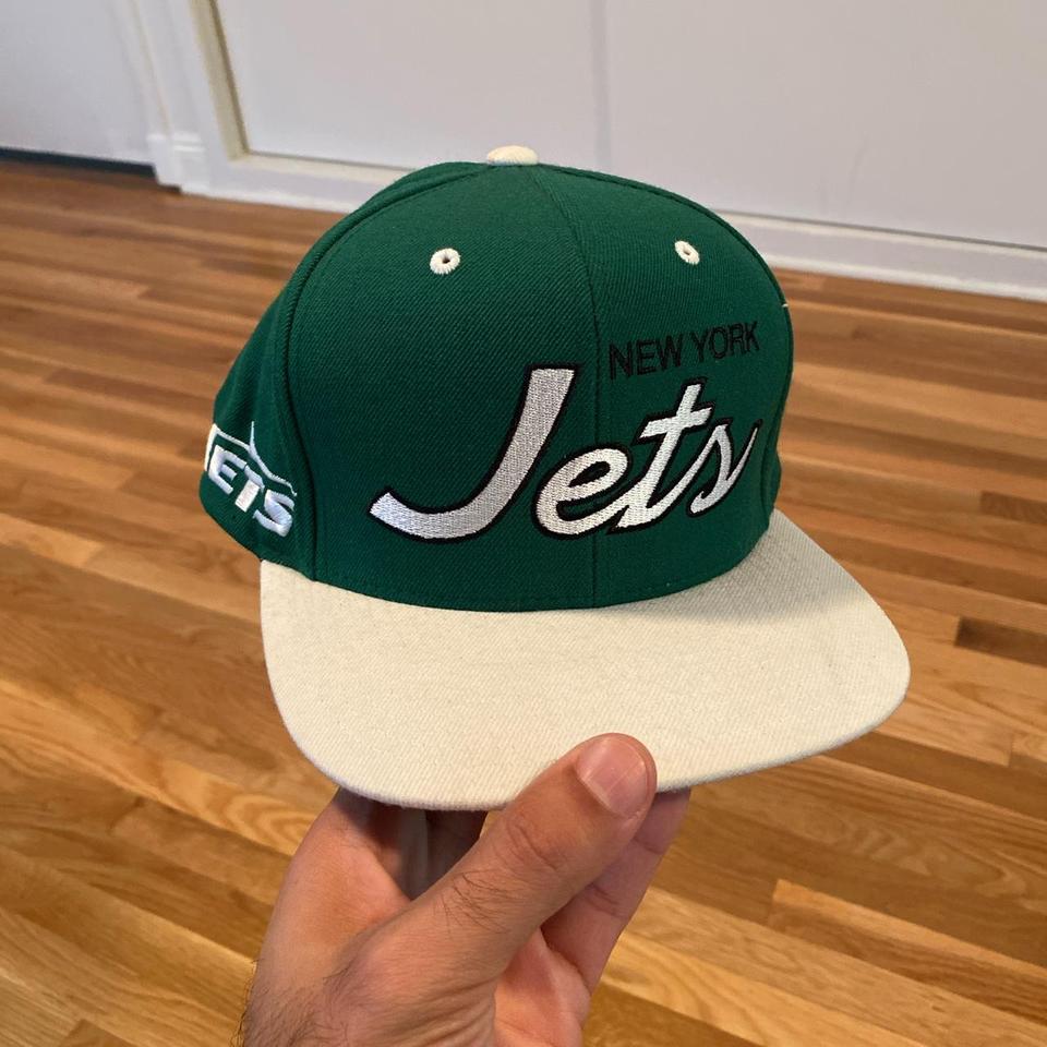 Vintage Mitchell & Ness NY Jets winter hat. Slight - Depop