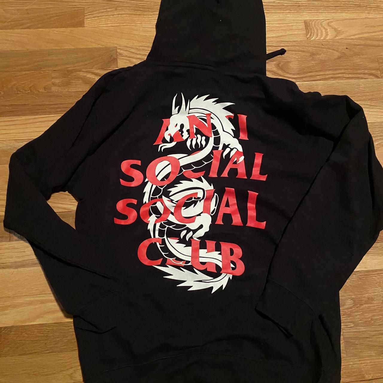 Anti Social Social Club Dragon popular Hoodie XXL