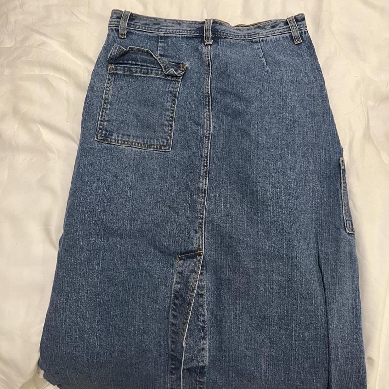 Brand new brandy Melville denim maxi skirt... Depop