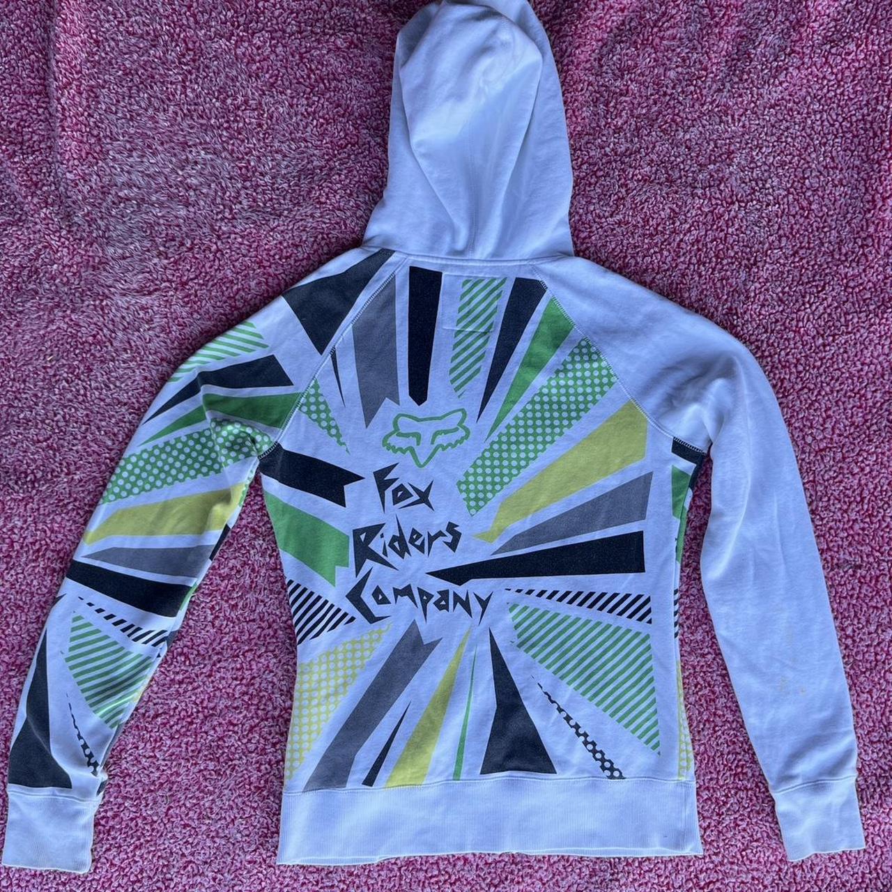 early 2000s fox racing zip up hoodie    total... - Depop