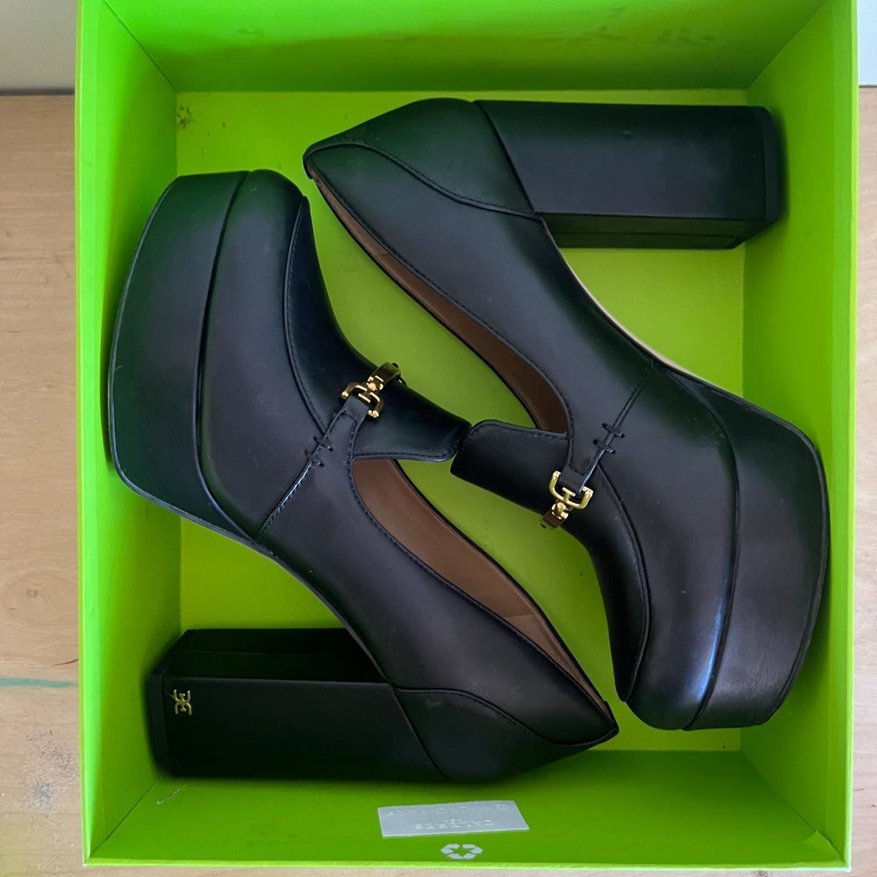 Sam Edelman Aurelie Black Leather Heeled Depop