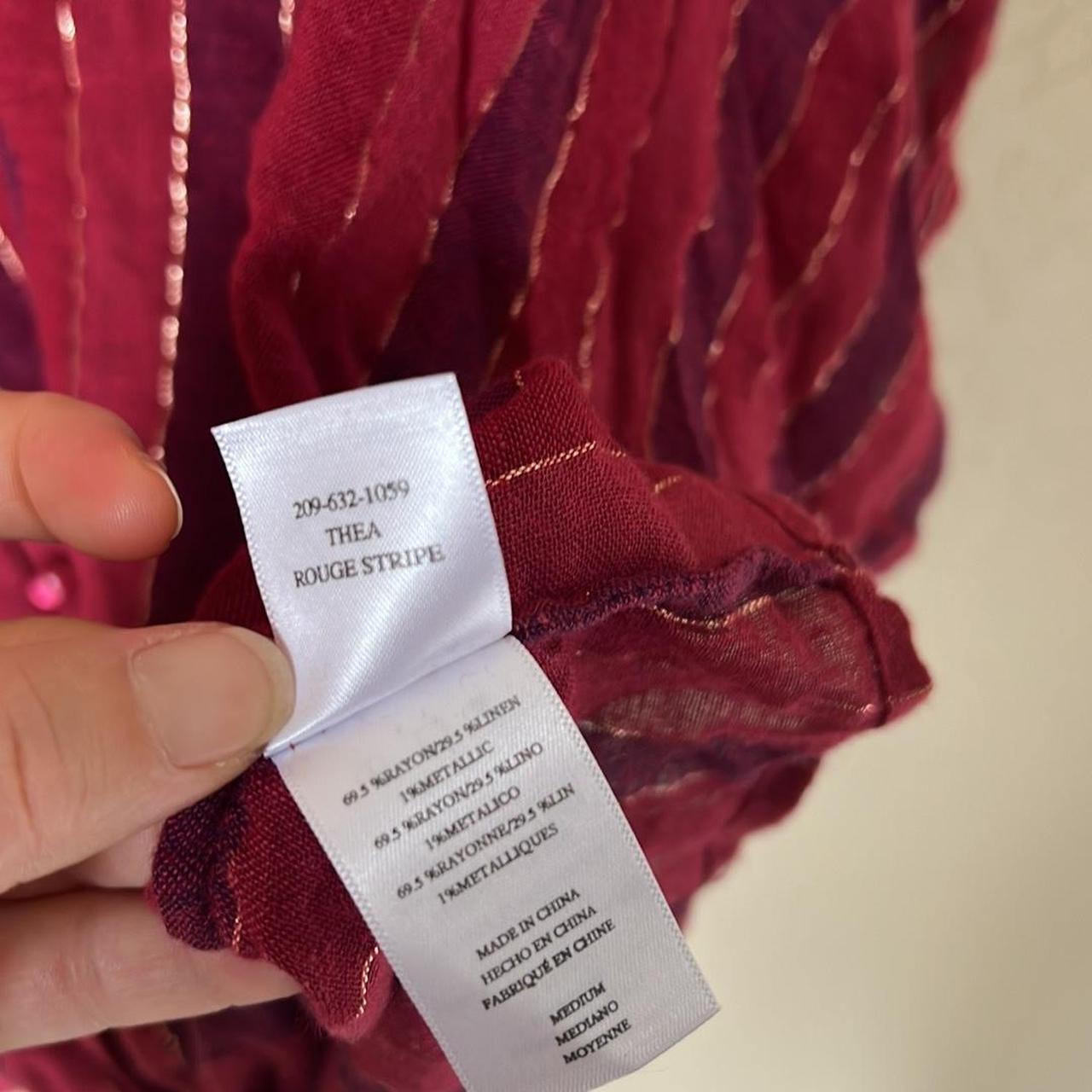 Rails Women's Blouse - Red/Burgundy - M – Rails T… - image 6