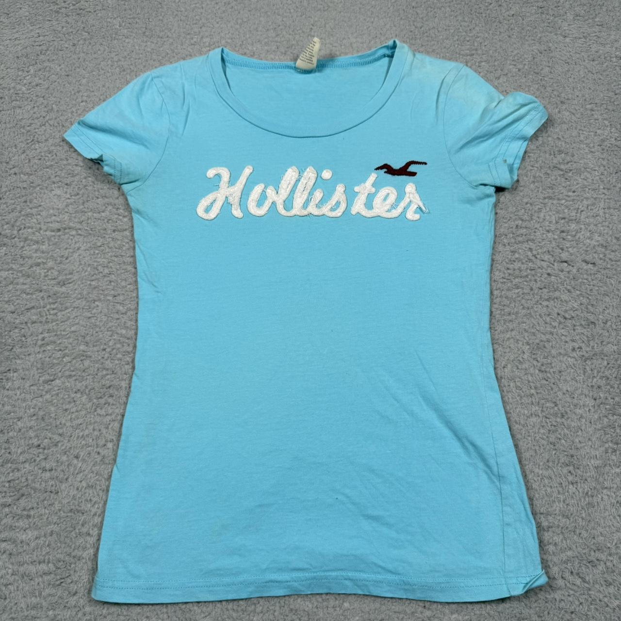 Hollister Co. Women's T-shirt - Blue - S – Y2K Ho… - image 1