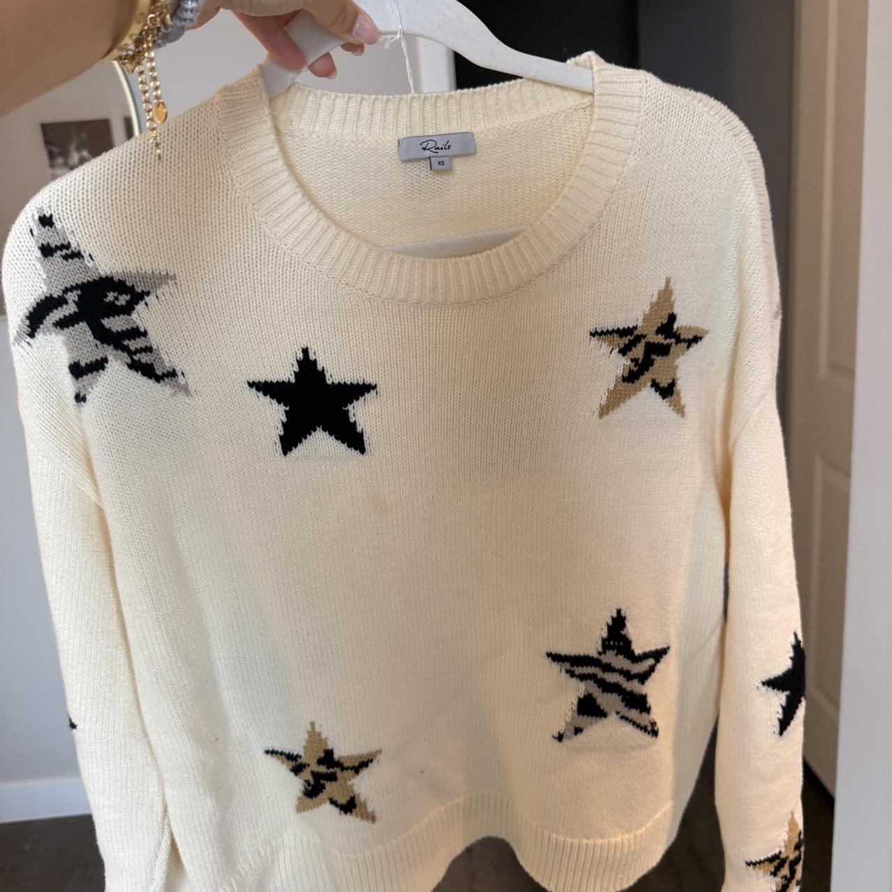 Rails Women's Sweater - Multi/Cream - XS – Cream … - image 2