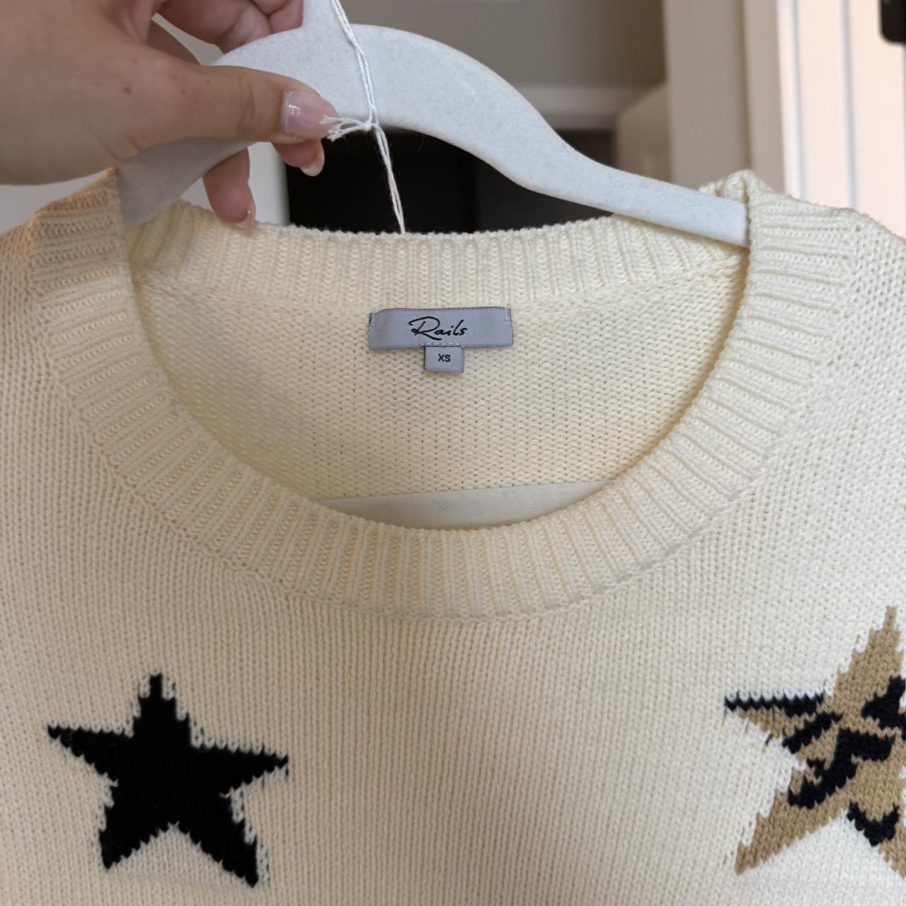 Rails Women's Sweater - Multi/Cream - XS – Cream … - image 5