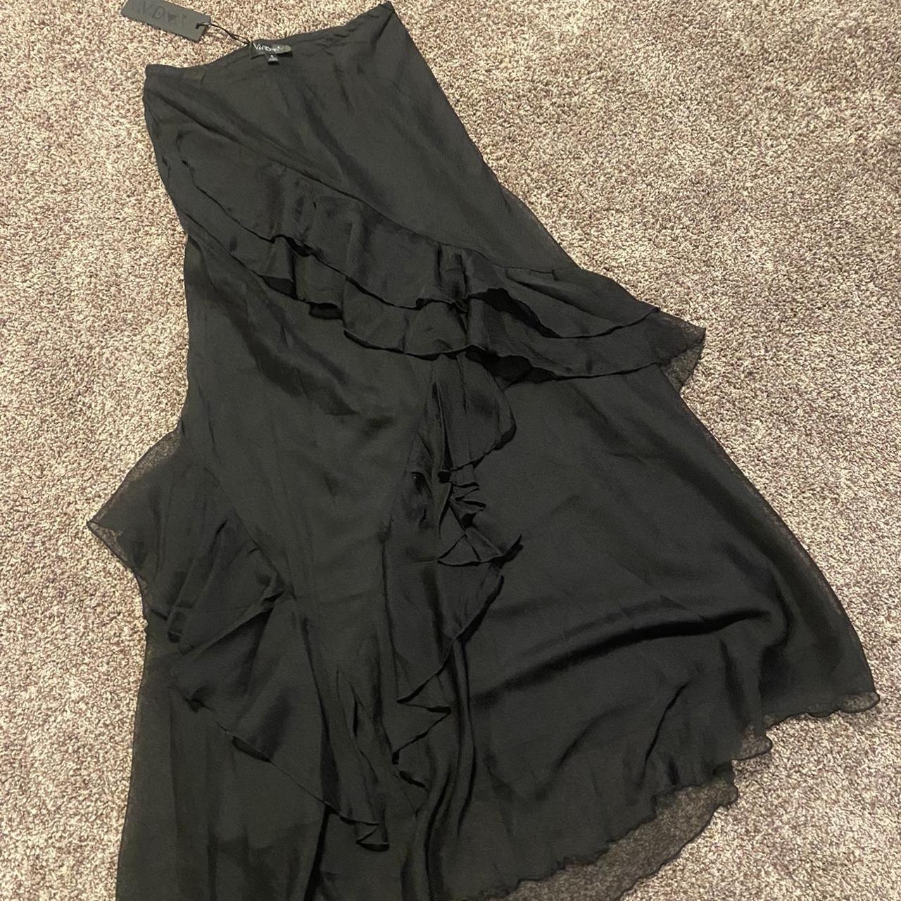 Small Black NWT Widow Dollskill Chiffon Layered... - Depop