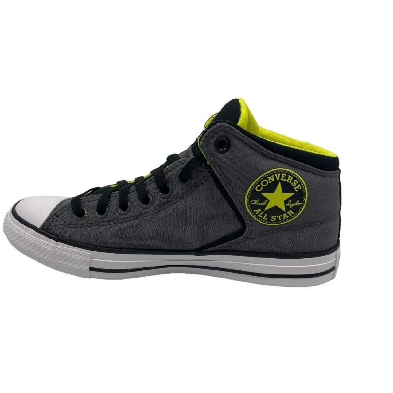 Gray and outlet yellow converse