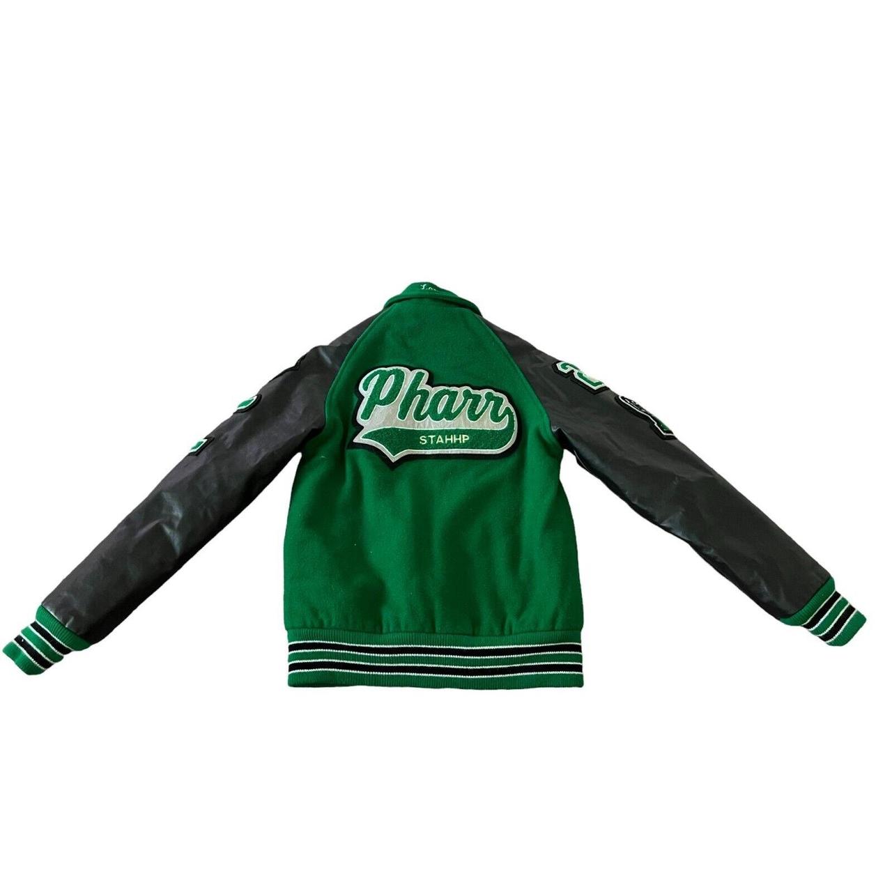 A42 【Dilly LETTER JACKETS】スタジャン【2XL】 Dilly Letter Jacket Womens Varsity Jacket Green Size | Depop