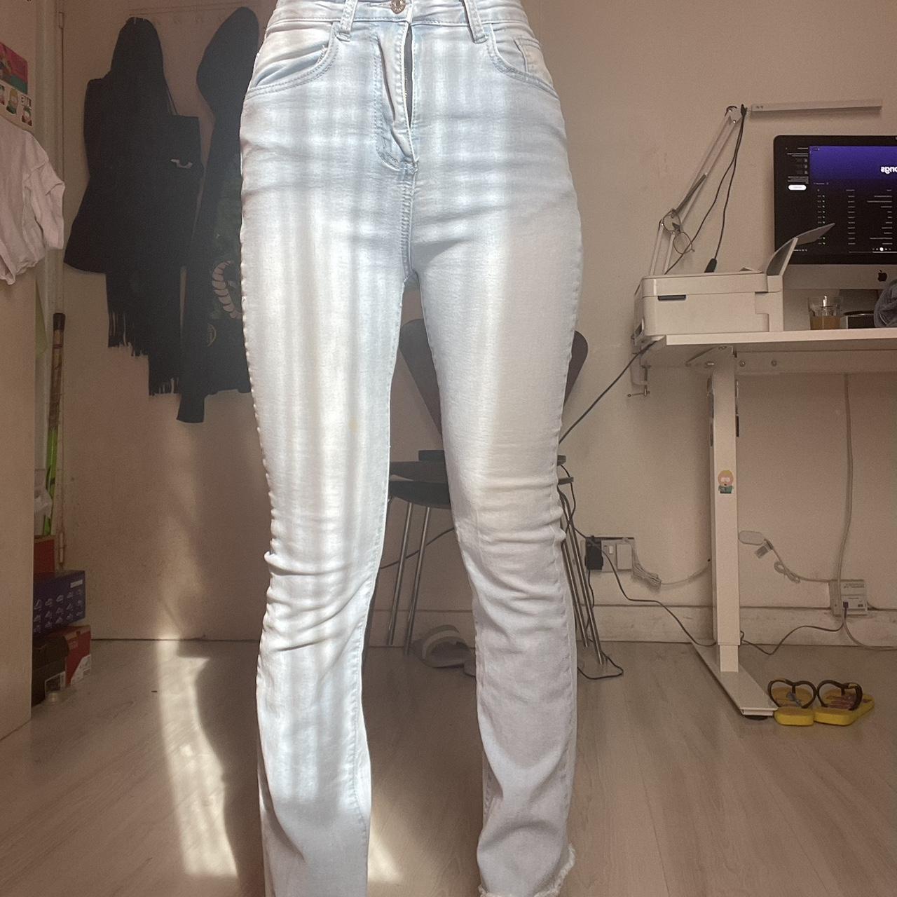 shein flared stretchy jeans. size xs perfect... Depop