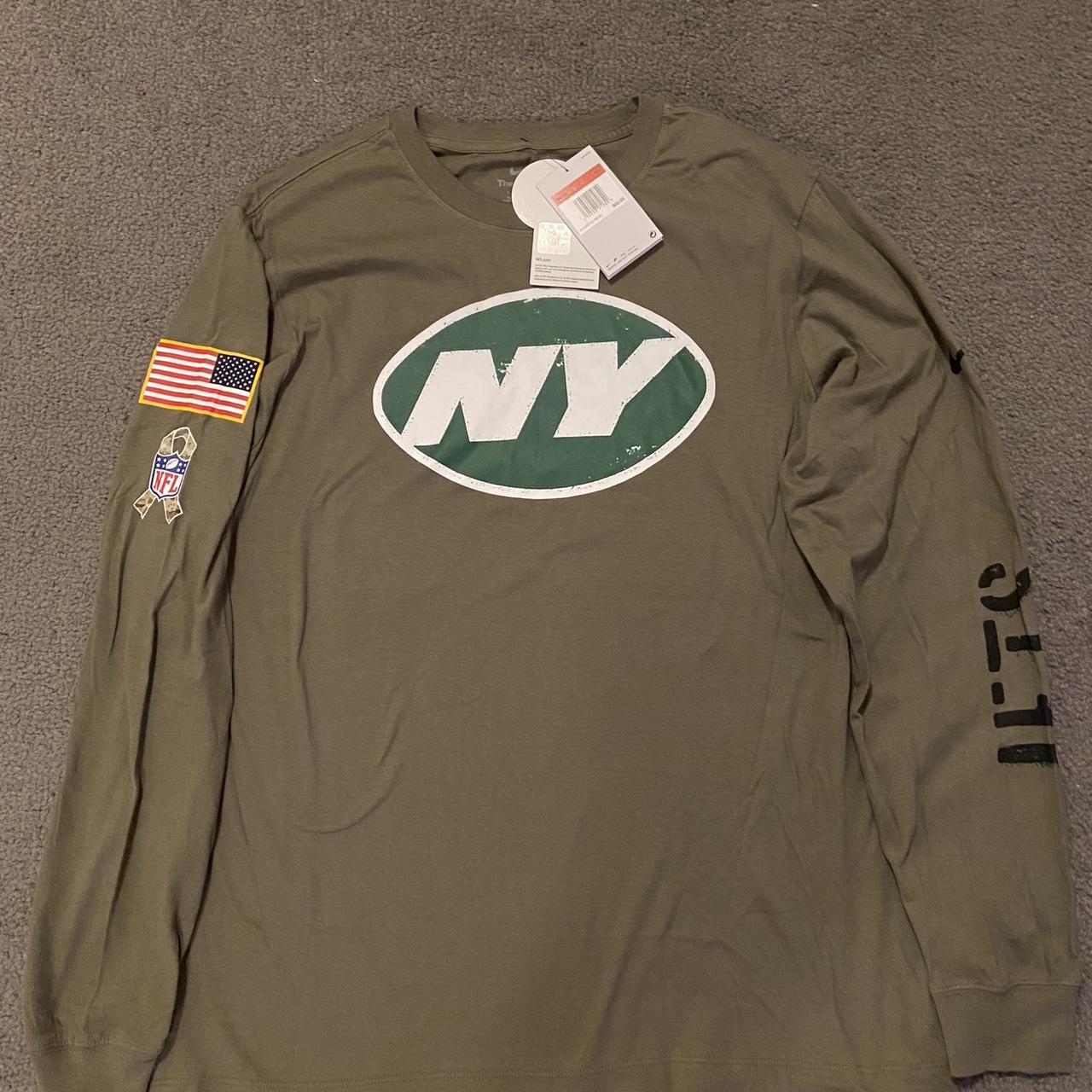 NY Jets Salute to Service Performance Long Sleeve  Long sleeve tshirt men,  Salute to service, Ny jets