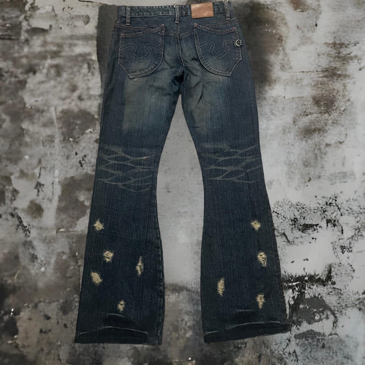 Obelisk Damage flared Denim