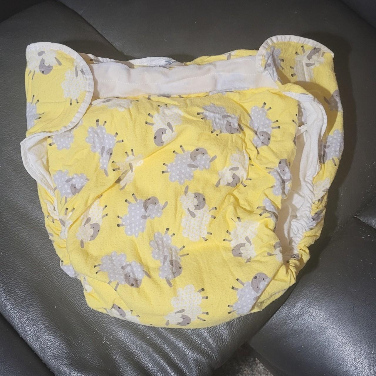 Rearz omutsu cloth diaper yellow with sheep. I only... Depop