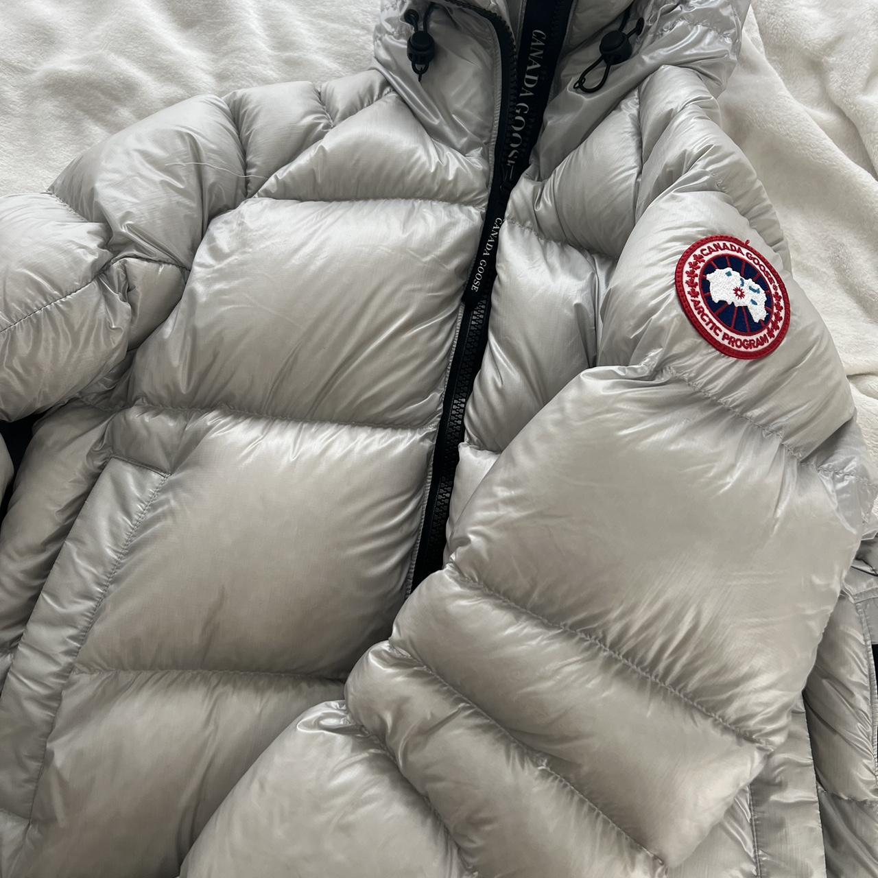 Silver Canada Goose Coat Women s Size Medium Depop silver-canada-goose-coat-women-s-size-medium-depop