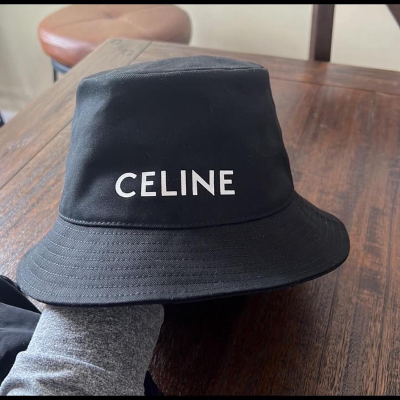 Celine Bucket Hat In Gabardine Cotton