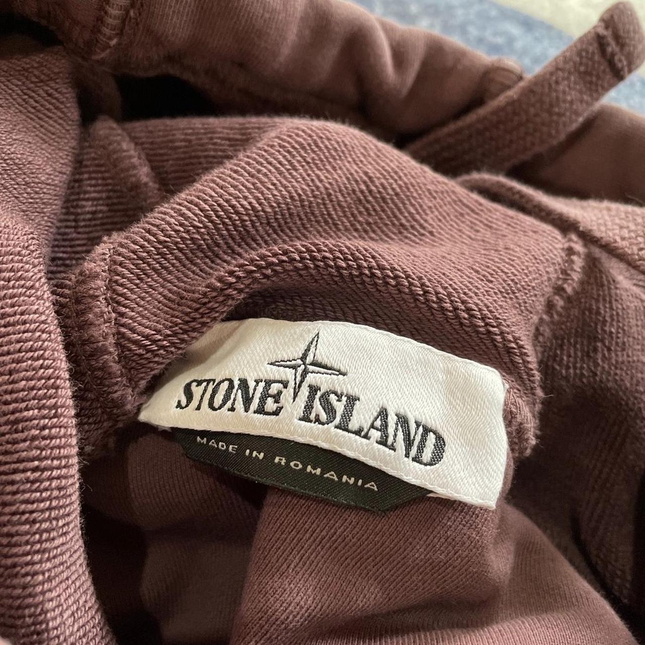 Stone island sweatshirt on sale burgundy