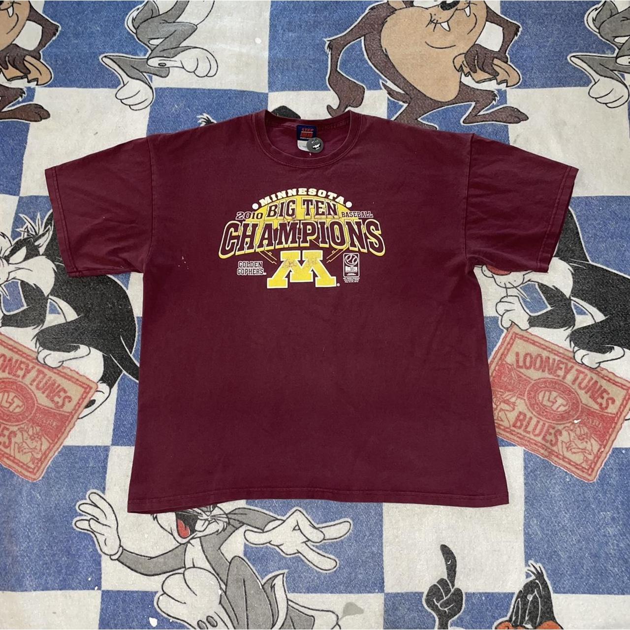 worn-minnesota-gophers-baseball-tee-size-xl-depop