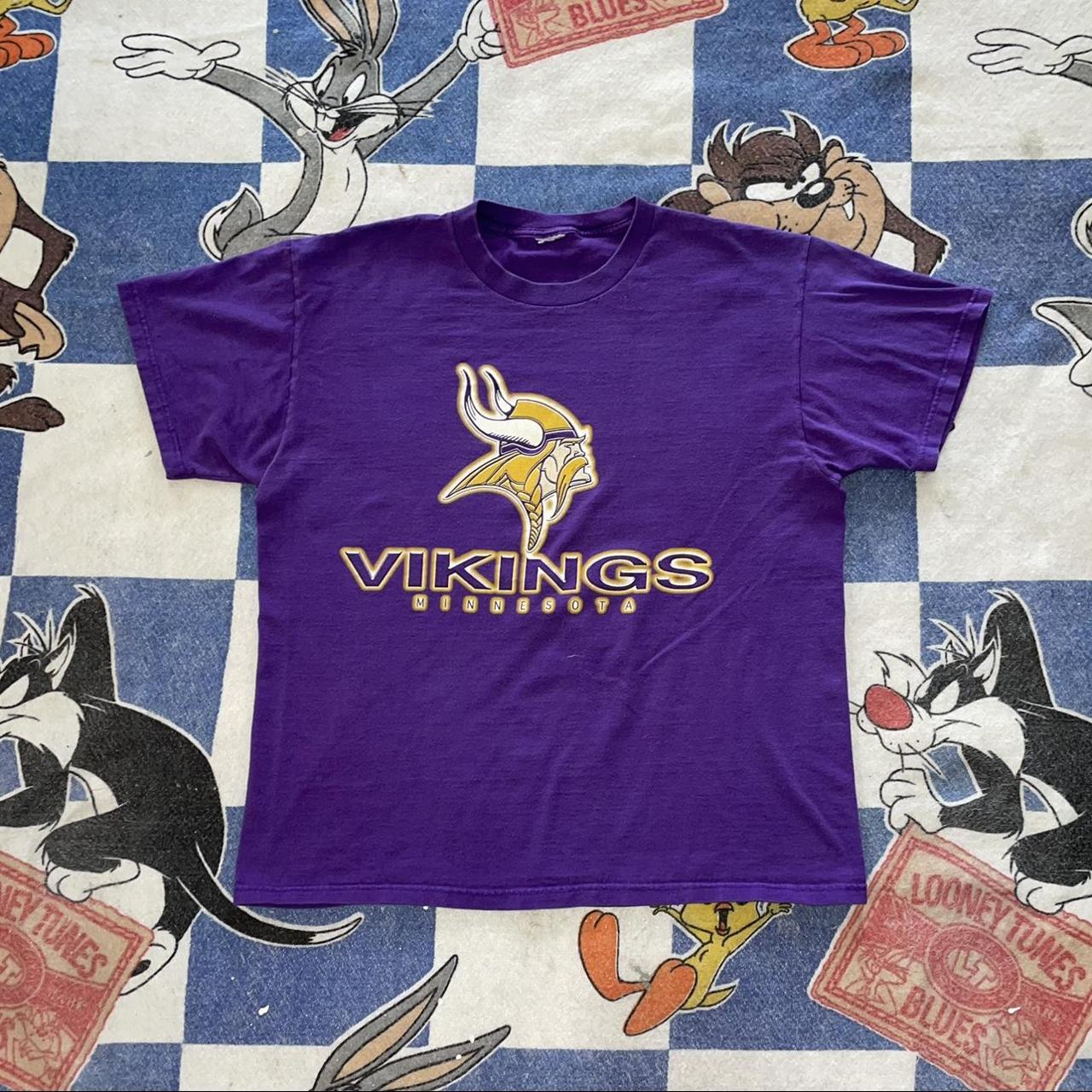 OLD NAVY VIKINGS FOOTBALL T-Shirt XL ( Purple, Yellow & White