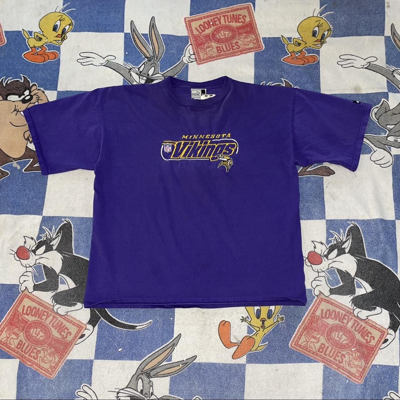 Vintage Minnesota Vikings Looney Tunes NFL T-Shirt - XL Oversized